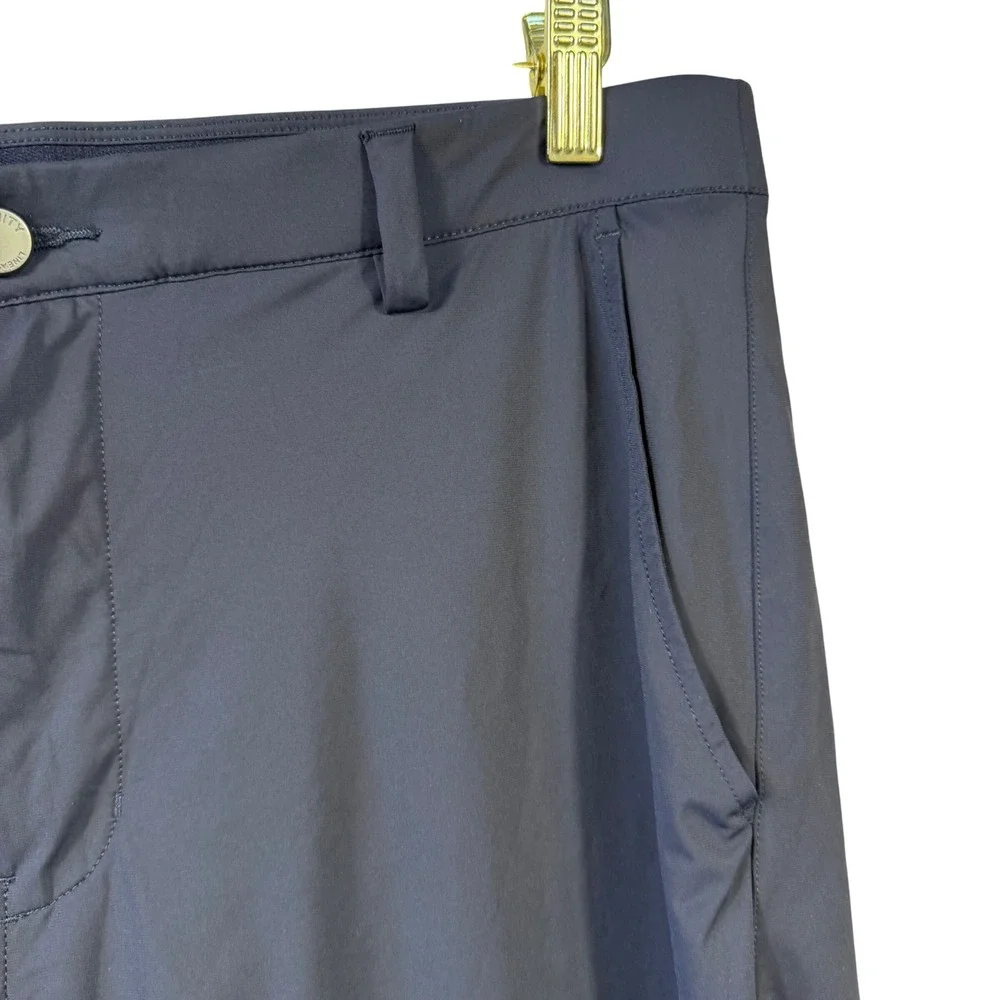 Infinity Linearflex Mens Navy Blue Performance Golf Shorts Stretch Size 34